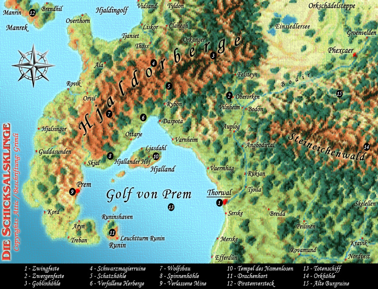 Landkarte von Thorwal