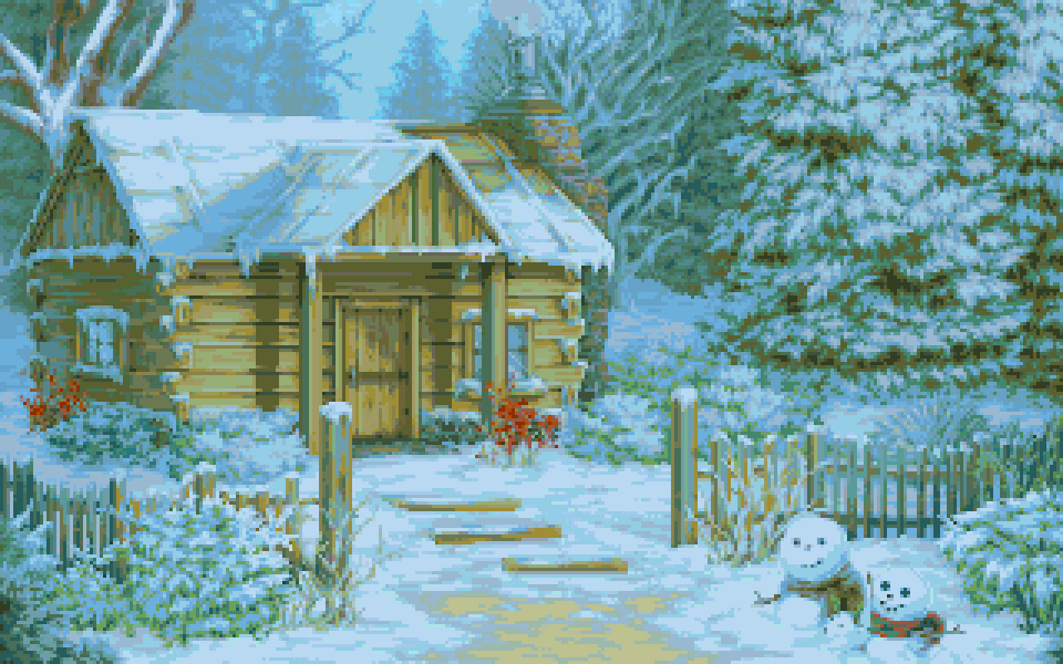 Winter House Animated