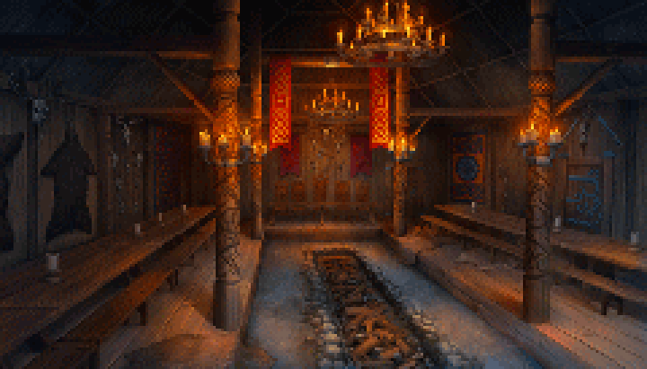 Ulfgar’s Hall Open with Candles