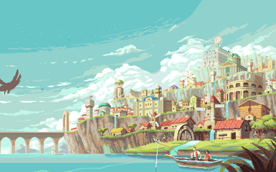 Coastal Town Animated