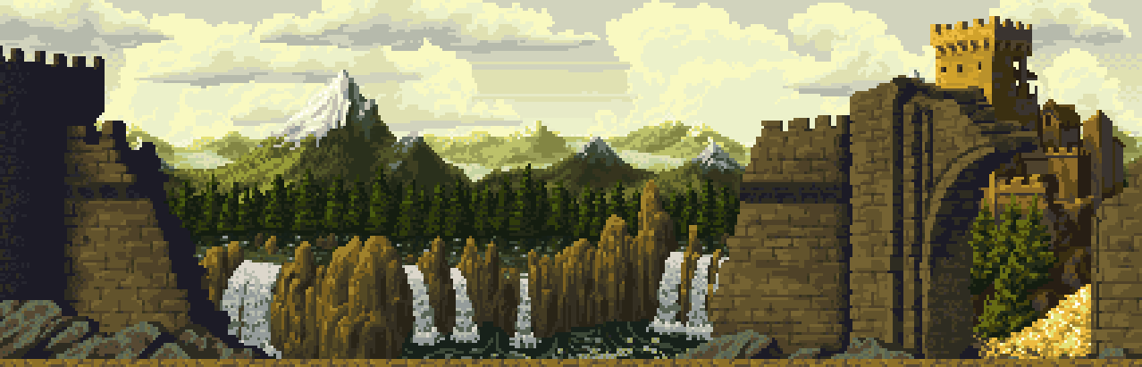 Ruined Tower Wall