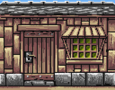 Wooden House Front