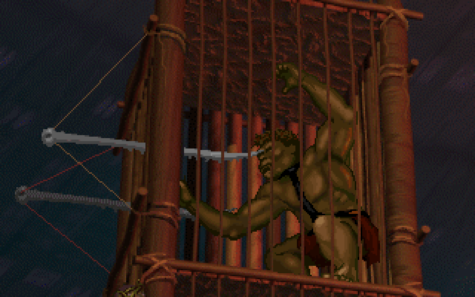 Apeman in Cage