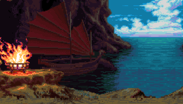 Flooded Cave Ship