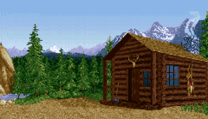Hunting Cabin Chimney Steam