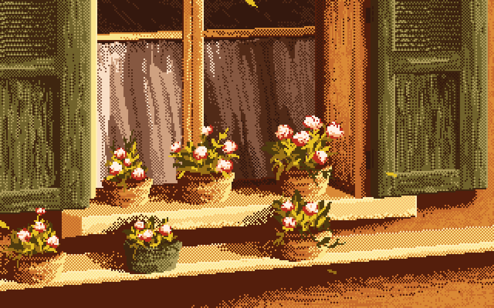 Flowers on Windowsill
