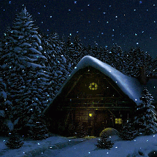 Arkania - Night Winter House