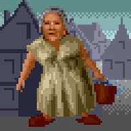 Arkania - Old woman in Tjolmar