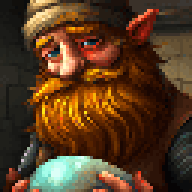 Arkania - Dwarf hugging an Egg