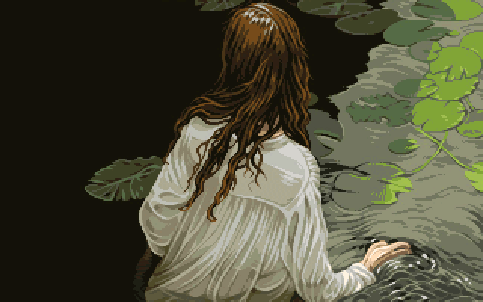 Girl in a Pond