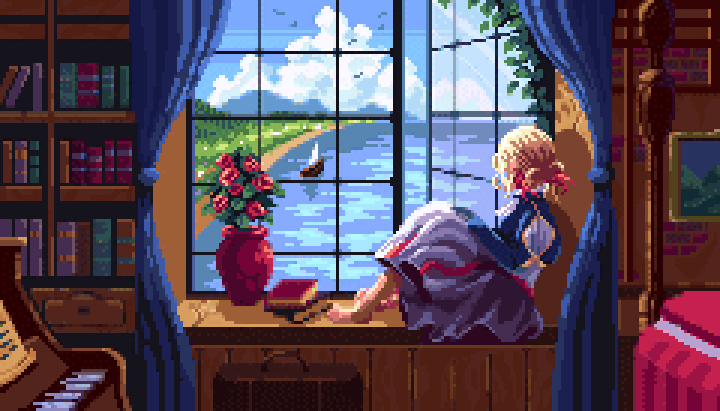 Girl on a Windowceil