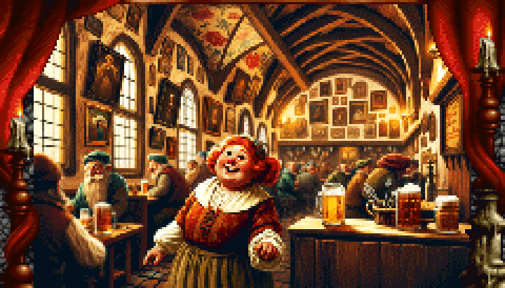 Dwarf Tavern Maid