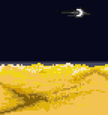 Desert (moony night)