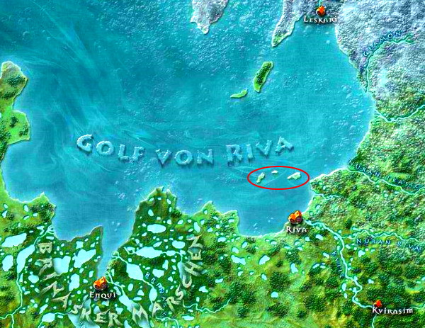Sorrek Island - Gulf of Riva Map